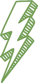 green lightning bolt