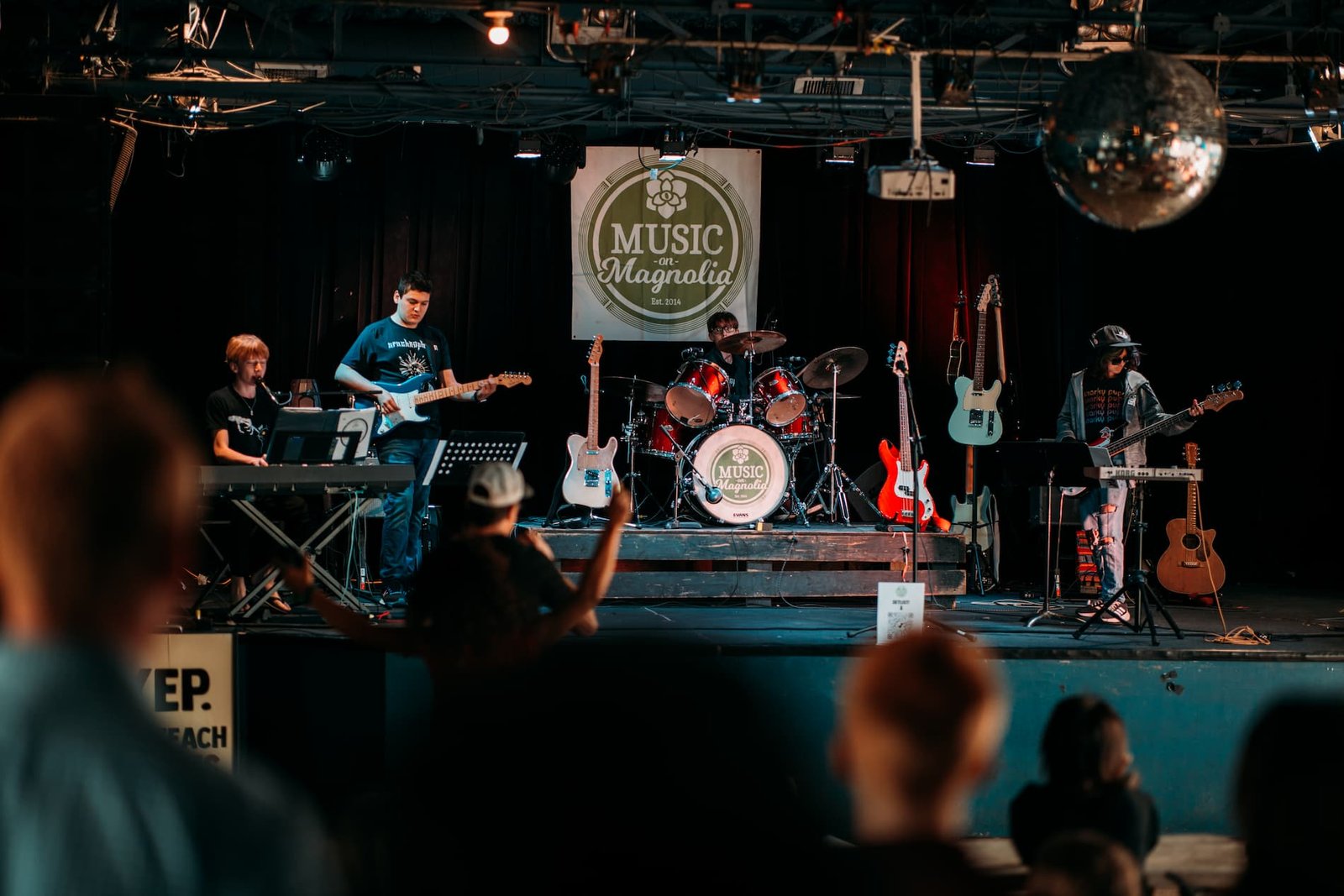 band performing