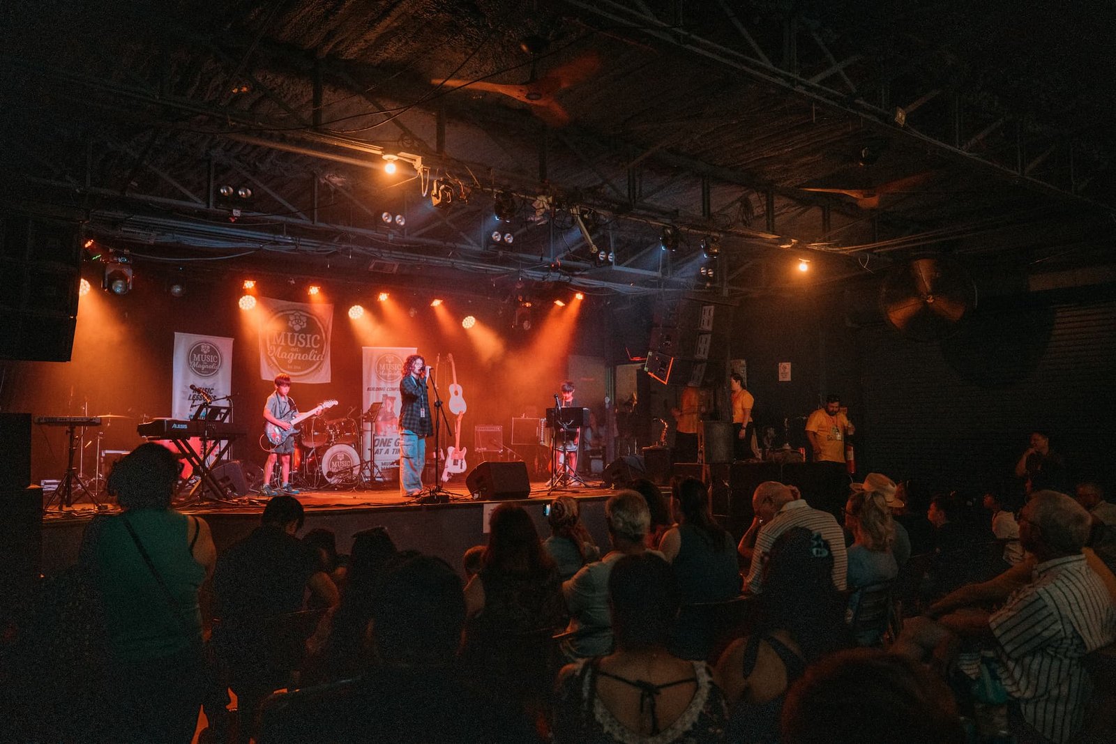 student band performing on stage