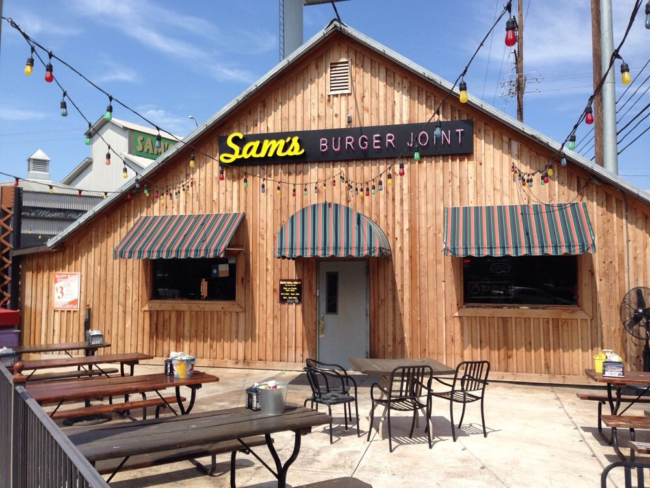 facade of sams burger joint